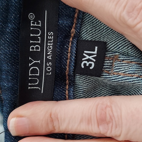 Judy Blue Raw Hem Tummy Control Flare Overalls NWT - Picture 12 of 17